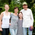 Dad and the girls on my birthday
