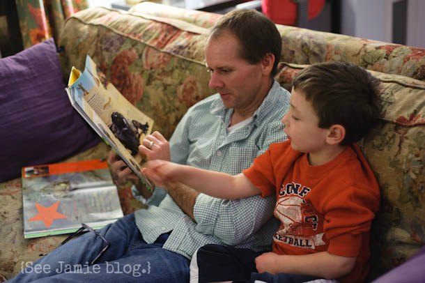 reading with daddy