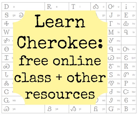 learn Cherokee