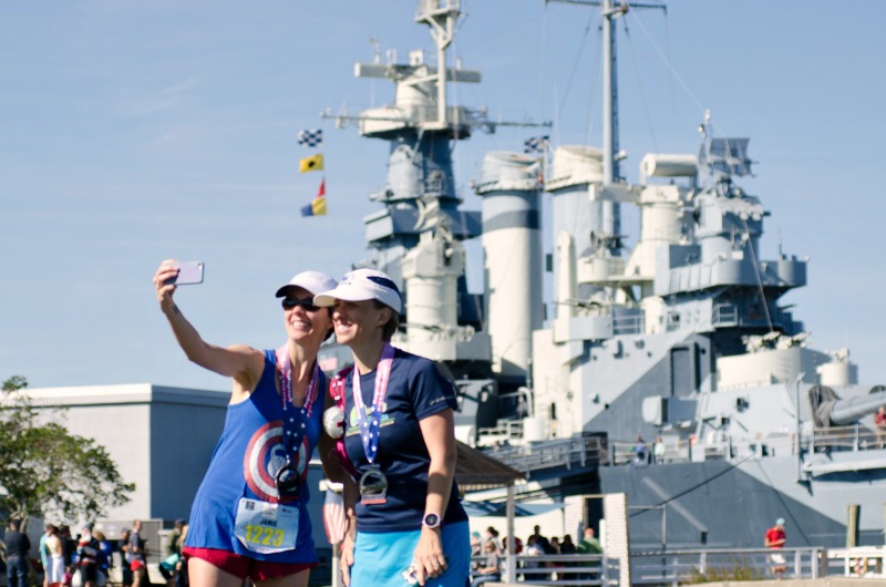 taking a battleship selfie